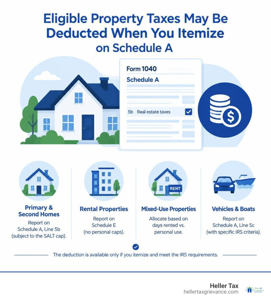 can you deduct property taxes